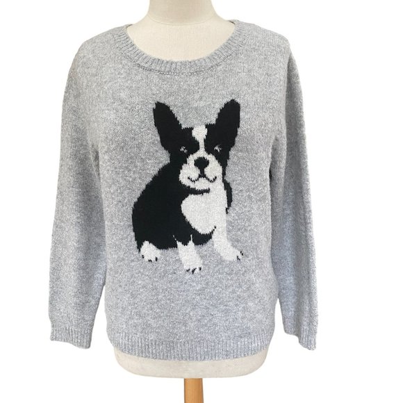 Cupcakes and Cashmere Intarsia French Bulldog Fuzzy Novelty Print Dog Sweater-XL - Picture 12 of 12